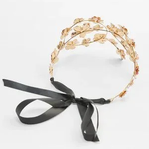 Zara | Accessories | Nwt Pink Flower Rhinestone Appliqu  display picture 2